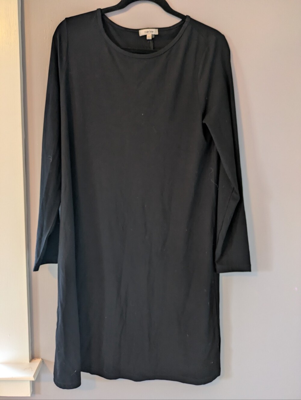 Tyler Boe Black Long Sleeve Dress L